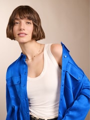 Baukjen Blue Carolyn Recycled Cupro Shirt - Image 3 of 4