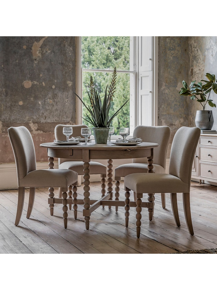 Gallery Home Natural Alston Round Extendable Dining Table - Image 1 of 9