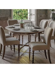 Gallery Home Natural Alston Round Extendable Dining Table - Image 3 of 9
