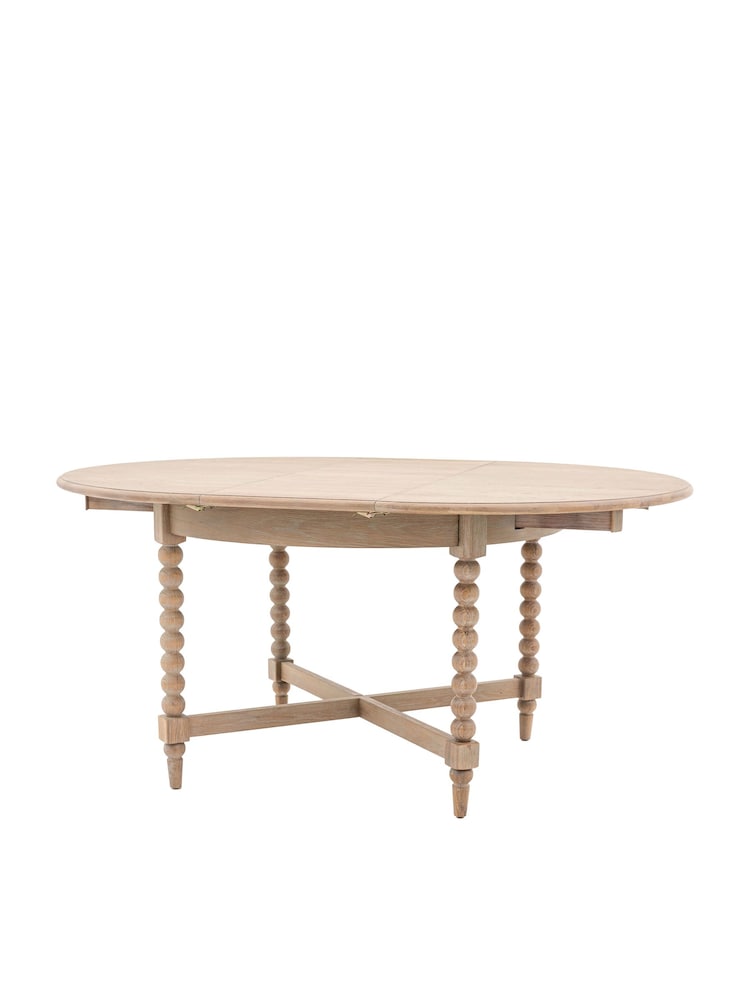 Gallery Home Natural Alston Round Extendable Dining Table - Image 7 of 7