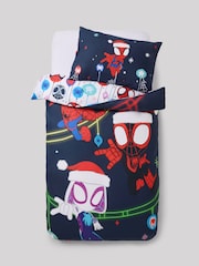 Spidey & Friends Navy Christmas 100% Cotton Duvet Cover and Pillowcase Set - Image 7 of 7