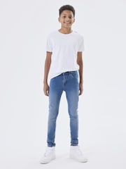 Name It Mid Blue Boys Slim Fit Jeans - Image 1 of 1