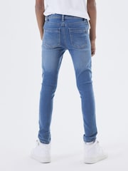Name It Mid Blue Boys Slim Fit Jeans - Image 2 of 5