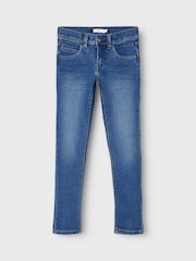 Name It Mid Blue Boys Slim Fit Jeans - Image 3 of 5