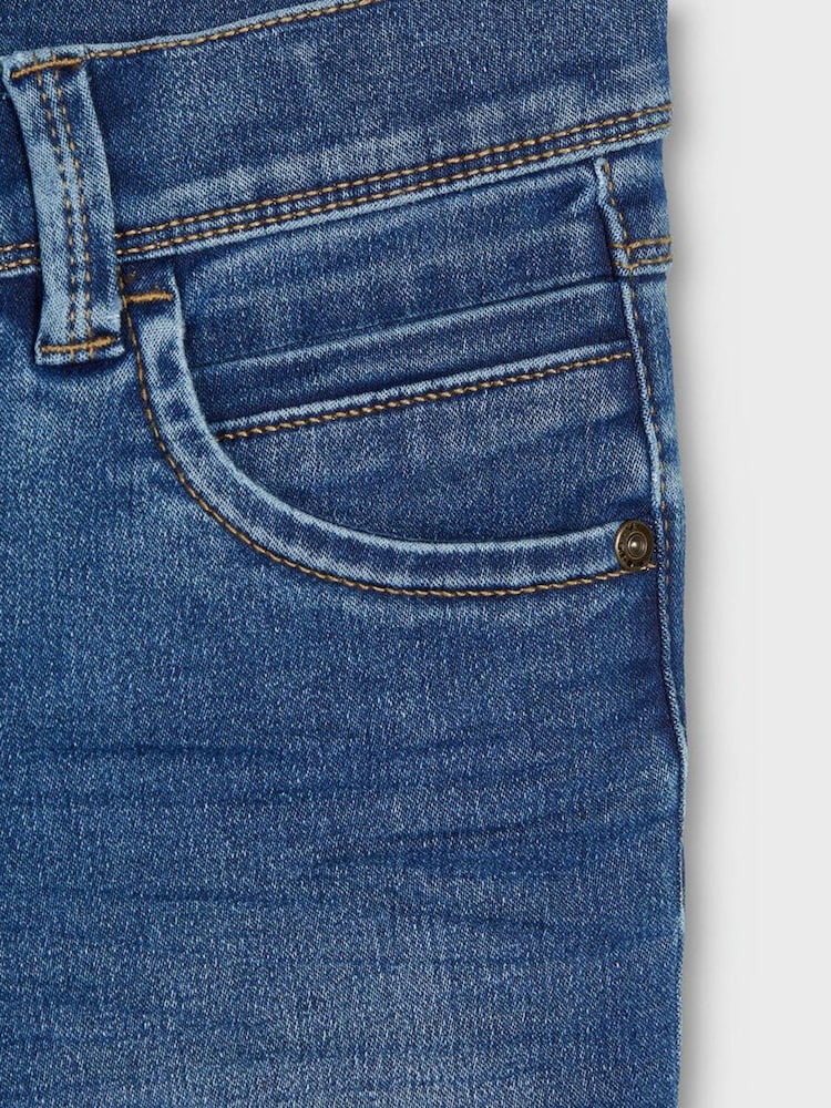 Name It Mid Blue Boys Slim Fit Jeans - Image 5 of 5