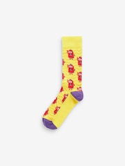 Bright Monsters Fun Pattern Socks 8 Pack - Image 10 of 10