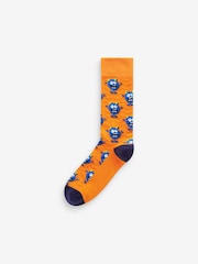 Bright Monsters Fun Pattern Socks 8 Pack - Image 3 of 10