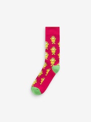 Bright Monsters Fun Pattern Socks 8 Pack - Image 8 of 10