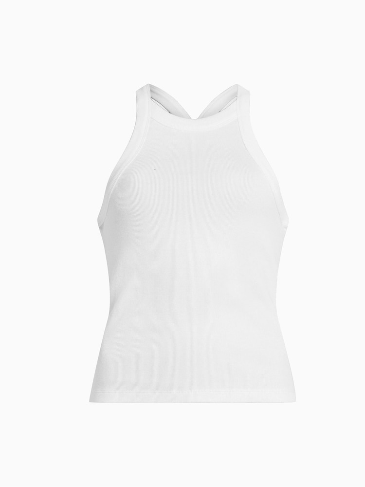 AllSaints White Sofia Tank - Image 6 of 6