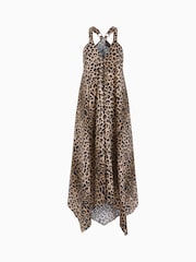 AllSaints Brown 100% Cotton Lil Leppo Dress - Image 7 of 7
