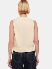 Whistles Indie Rib Detail Cream Tank - Image 2 of 5