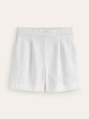 Boden White Hampstead 100% Linen Shorts - Image 5 of 5
