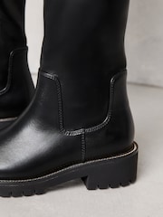 Botas altas de piel sintética con suela gruesa de Lipsy - Imagen 3 de 4