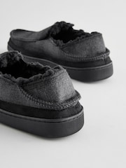 Black Checked Slippers - Image 3 of 5