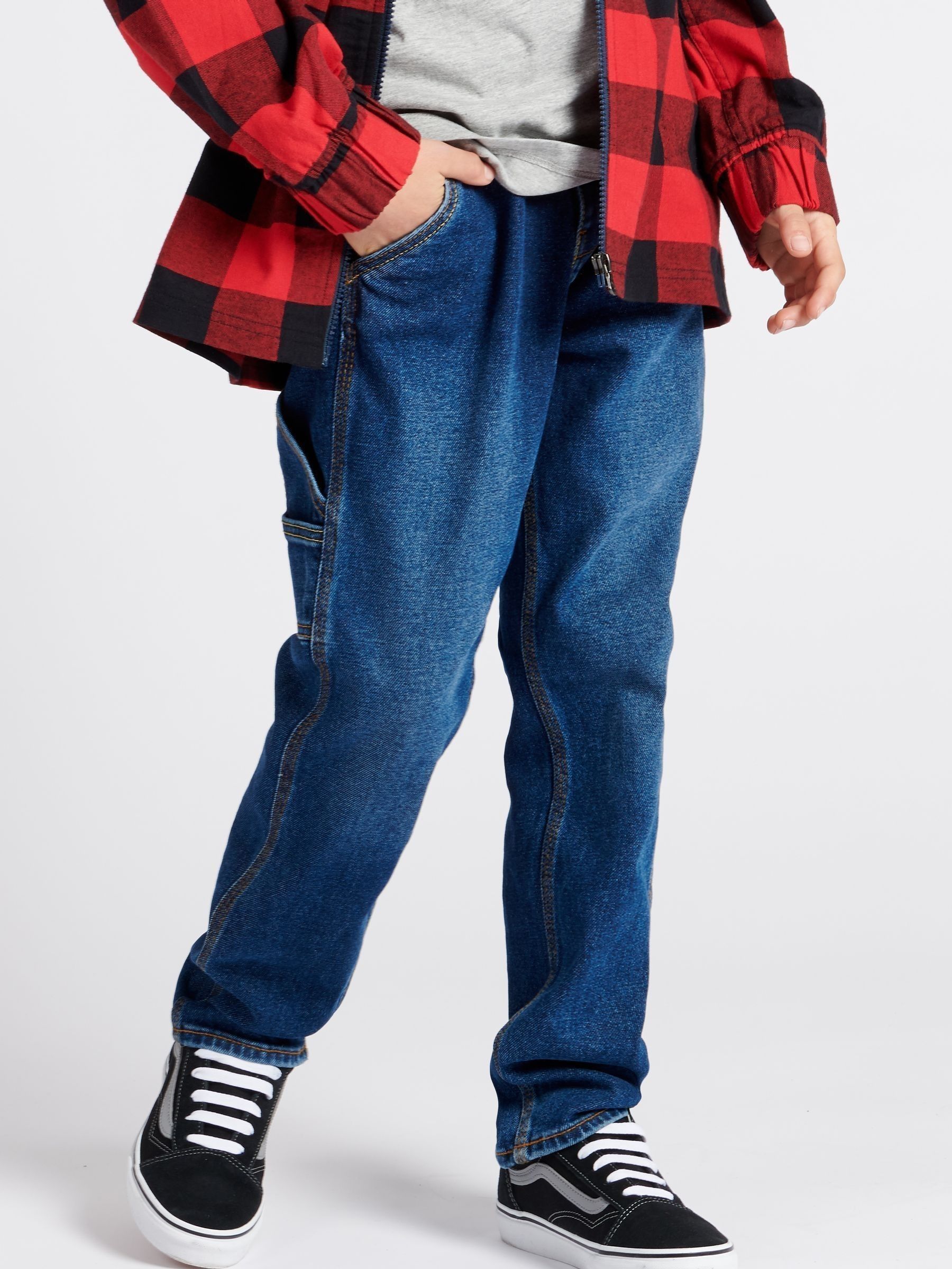 【KOOLOSET】Back Patch Carpenter Balloon Denim cut-off big pocket denim balloon pt - PEARCLAN | 60% - Asian