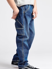 Lee Blue Boys Carpenter Denim Jeans - Image 3 of 6