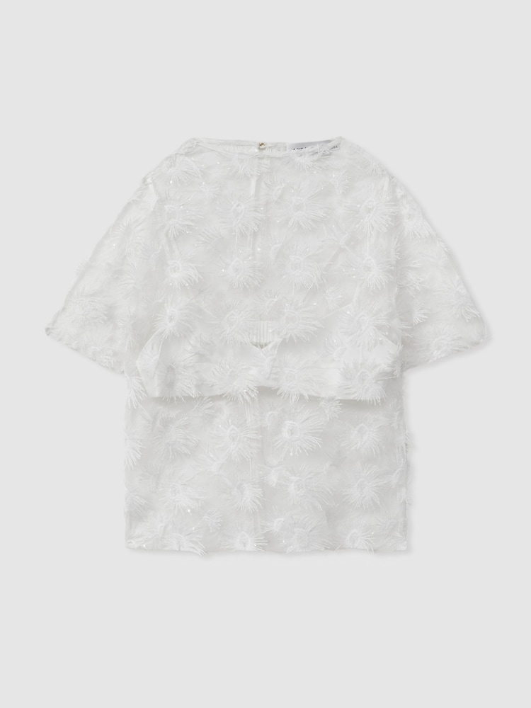 Anna Quan Transparentes Top mit Applikation - Bild 2 von 6