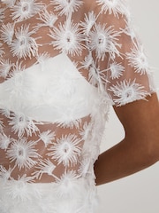 Anna Quan Transparentes Top mit Applikation - Bild 3 von 6