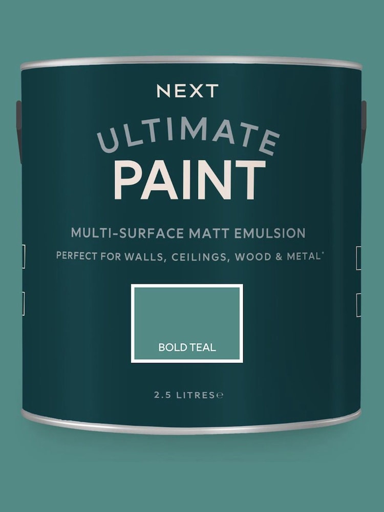 Bold Teal Ultimate Multi-Surface 2.5L Paint - Image 1 of 5 Bold Teal Ultimate Multi-Surface 2.5L Paint - Image 1 of 5