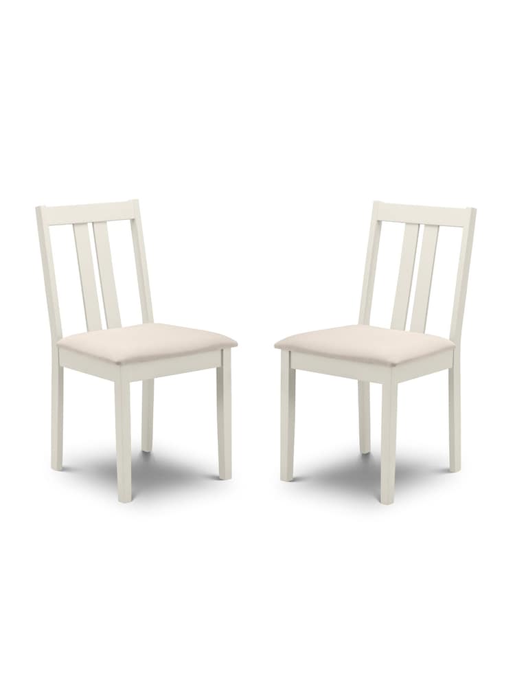 Julian Bowen Ivory Rufford Chairs Set Of 2 - Image 2 of 4 Julian Bowen Ivory Rufford Chairs Set Of 2 - Image 2 of 4
