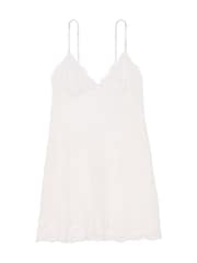 Victoria's Secret Coconut White Twinkle Shine Strap Lace Slip Dress - Image 3 of 3