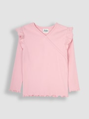 JoJo Maman Bébé Wrap Rib Top & Leggings Set - Изображение 2 из 4