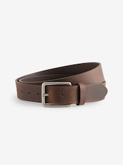 Brown Burnished Leather Belt - Image 5 of 6