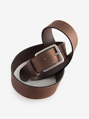 Brown Burnished Leather Belt - Image 6 of 6