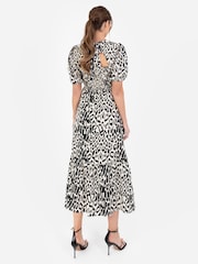 Lovedrobe Wrap Front Puff Sleeve Midaxi Dress - Image 2 of 5