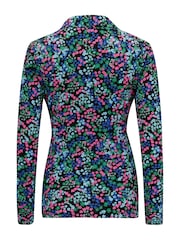 Pour Moi Blue Bailey Slinky Jersey Shirt - Image 4 of 4