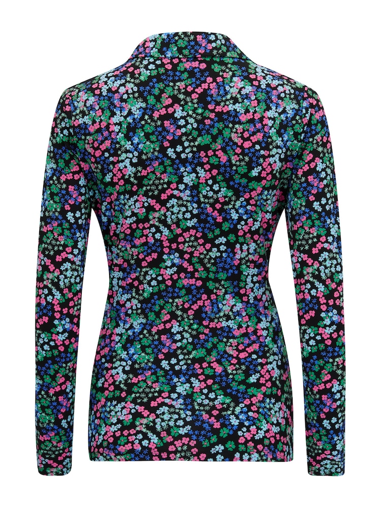 Pour Moi Blue Bailey Slinky Jersey Shirt - Image 4 of 4