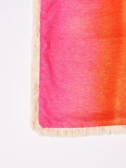 Oliver Bonas Pink Solis Ombre Chenille Cushion Cover - Image 3 of 5