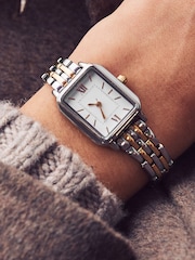 Gold/Silver Tone Mixed Metal Bracelet Watch - Image 2 of 5