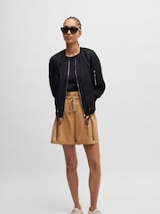 BOSS Black Drawcord Bomber Jacket - Image 1 of 6
