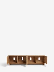 Natural Up to 80 Inch Slatted TV Unit - Image 7 of 10