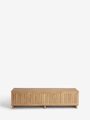 Natural Up to 80 Inch Slatted TV Unit - Image 9 of 10