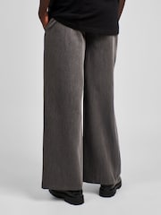 JoJo Maman Bébé Grey Maternity Wide Leg Trousers - Image 2 of 4