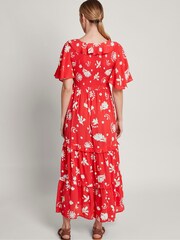 Monsoon Red Lily Tiered Dress - Image 3 of 5