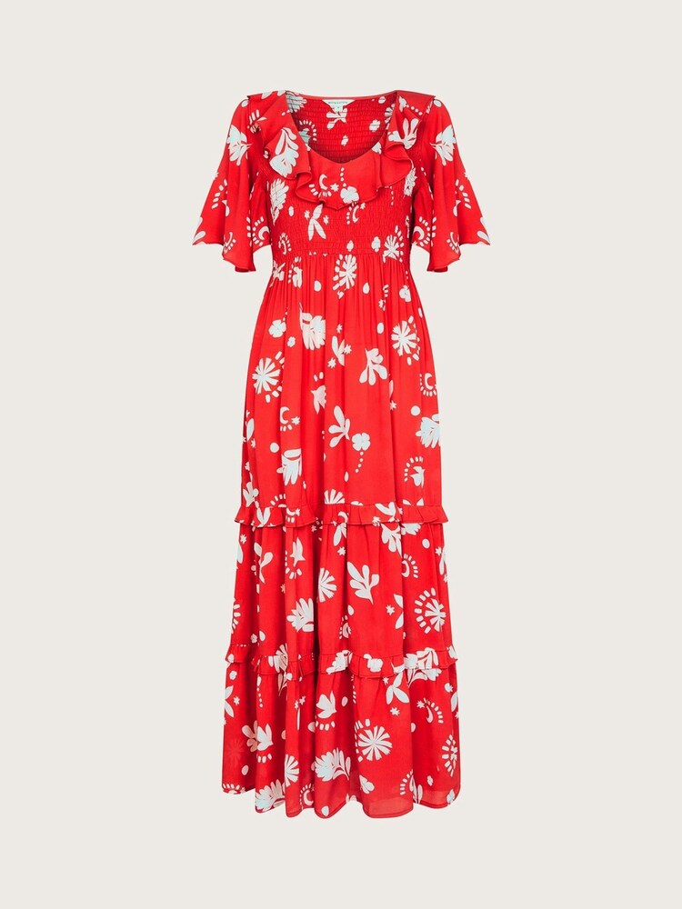 Monsoon Red Lily Tiered Dress - Image 5 of 5