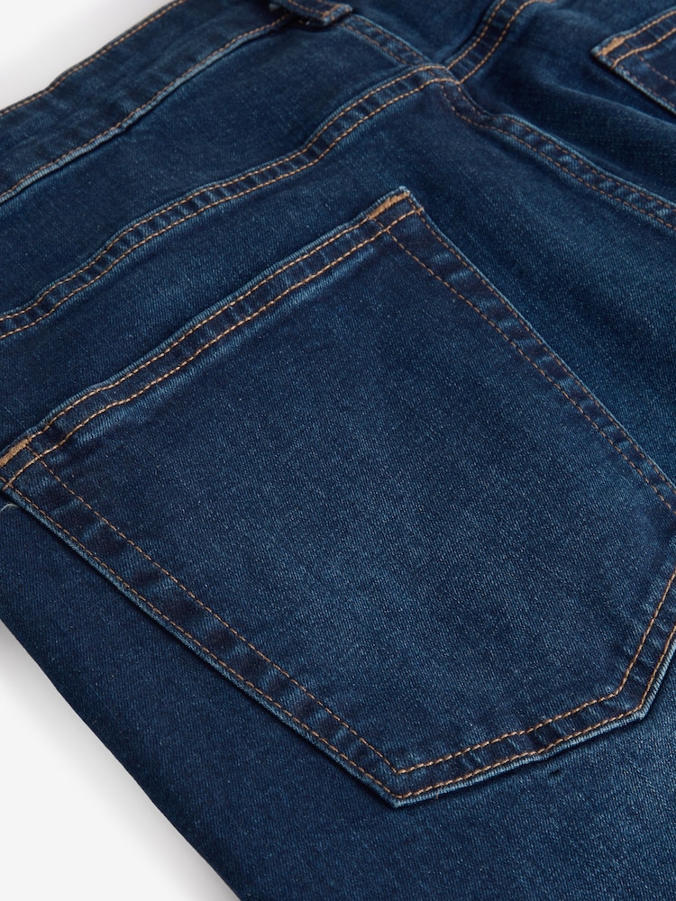 Bleu uni/noir uni - Paquet 2 - Coupe ajustée Jean classique extensibles - Image 12 of 13