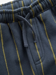 Navy/Green 100% Cotton Stripe Jersey Joggers (3mths-7yrs) - Image 8 of 9