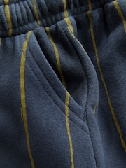Navy/Green 100% Cotton Stripe Jersey Joggers (3mths-7yrs) - Image 9 of 9