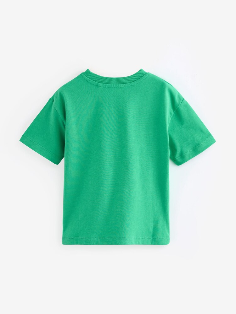 Green Giraffe Transport Short Sleeve T-Shirt (3mths-7yrs) - Image 2 of 3