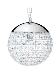 Interiors by Premier Silver Kensington Townhouse Crystal Beads Pendant Light - Image 2 of 2