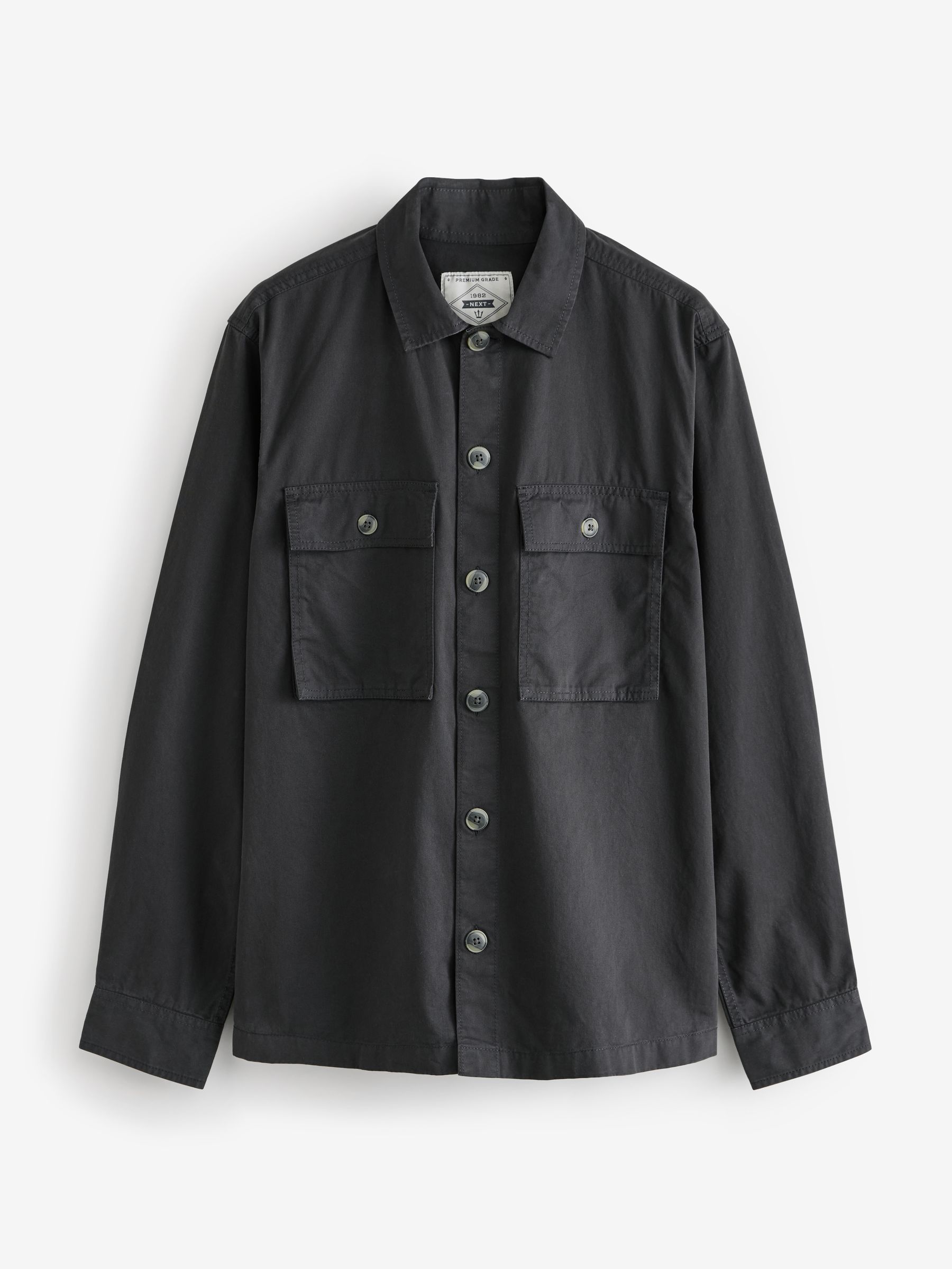 Buy Black 100% Cotton Twin Pocket Shacket from the Next UK online shop