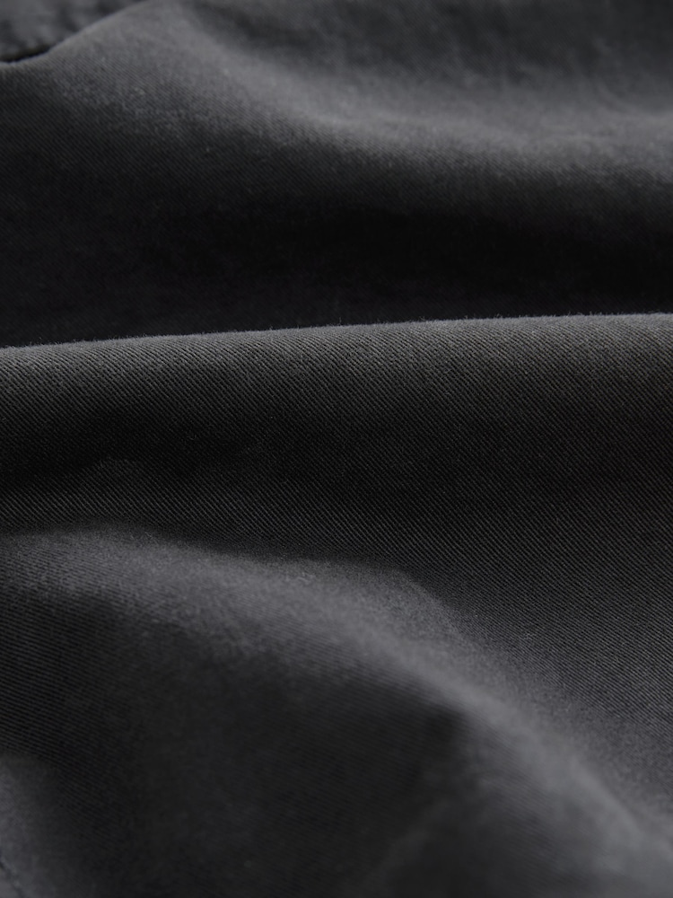 Black 100% Cotton Twin Pocket Shacket - Image 8 of 8