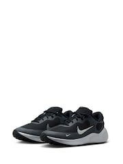 Nike Silver/Black Youth Revolution 7 Running Trainers - Image 5 of 10