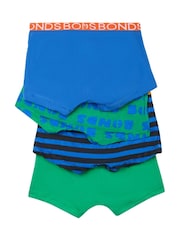 Bonds Blue Abstract Print 100% Cotton Trunks 4 Pack - Image 2 of 3