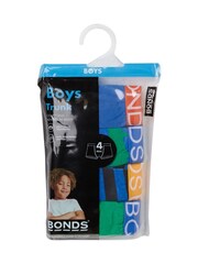 Bonds Blue Abstract Print 100% Cotton Trunks 4 Pack - Image 3 of 3