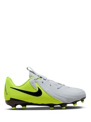 Nike Grey/Green Kids Phantom 2 Academy Grey/Green  Ground Football Boots - Image 1 of 11